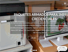 Tablet Screenshot of impresoradecredenciales.com